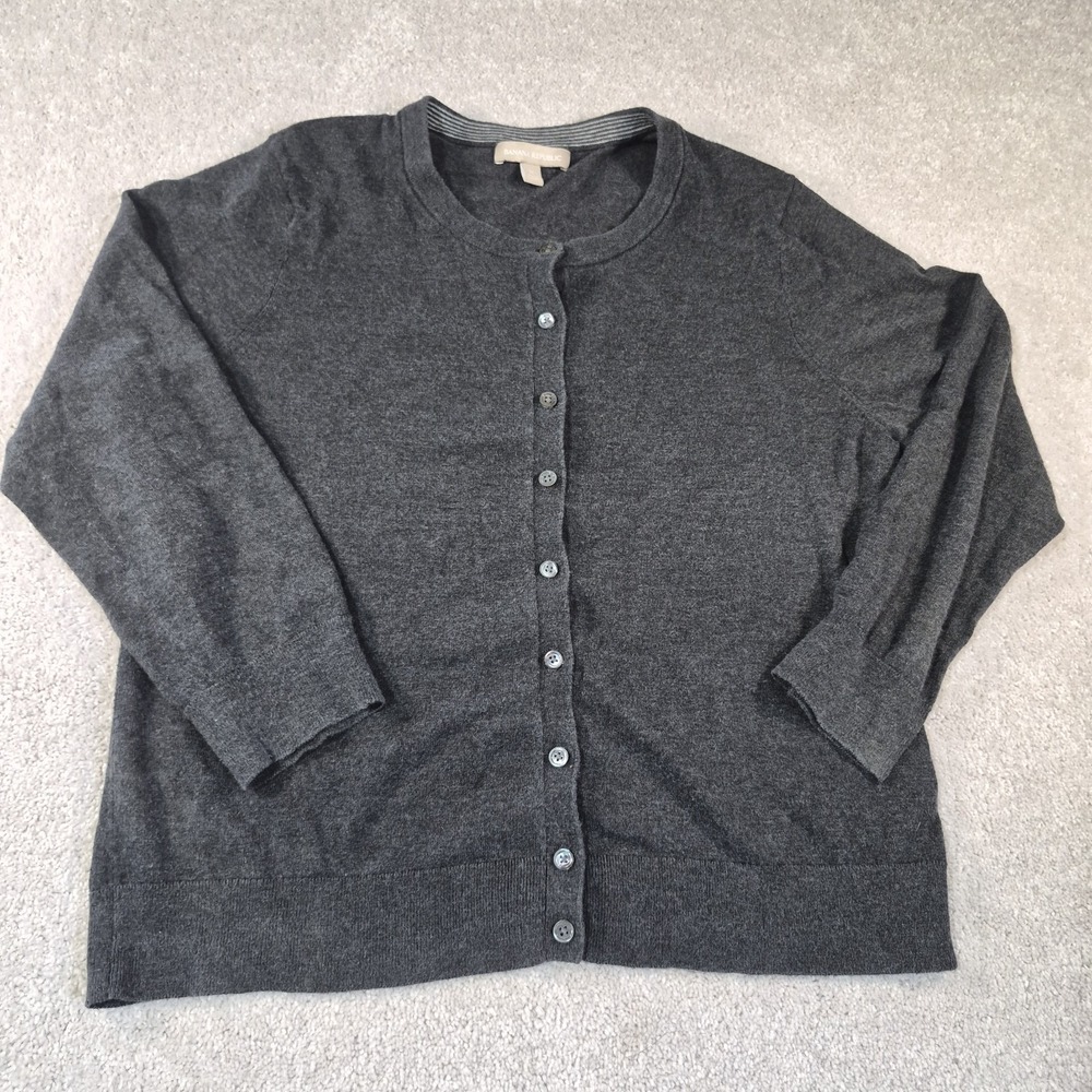 Banana Republic "Anna" Cardigan Button Down Sweater Womens XL Silk Blend